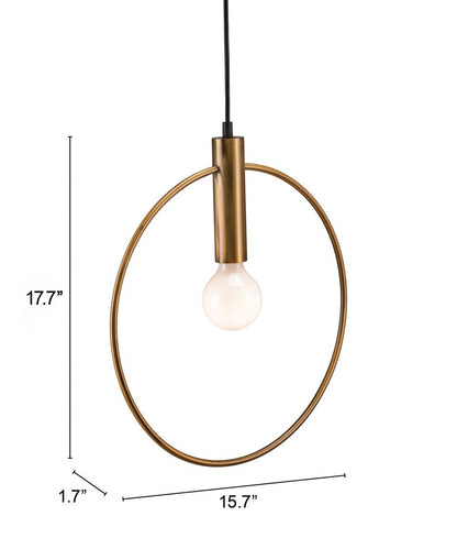 Zuo Modern Irenza Brass Ceiling Lamp