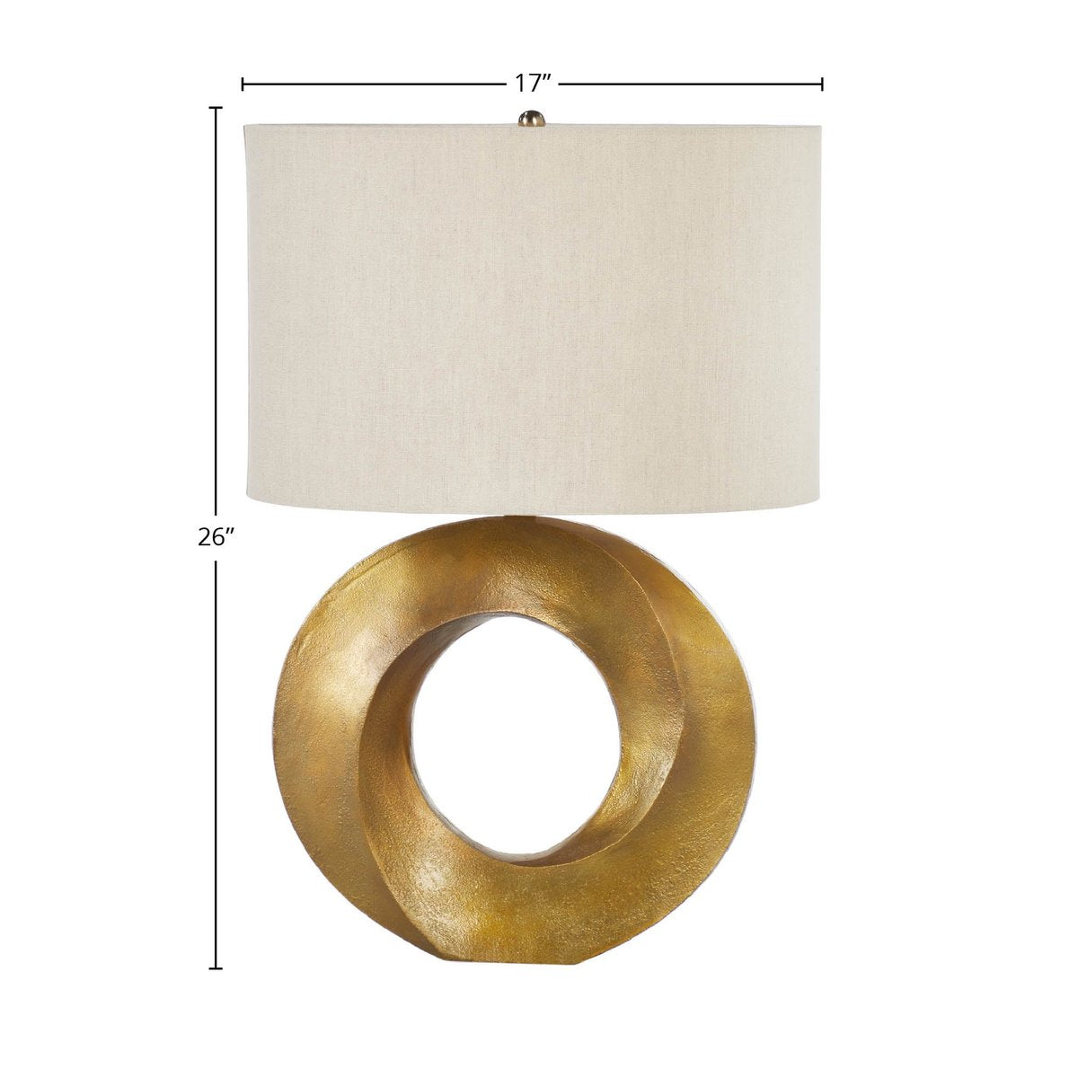 LH Home Iris Aluminum Table Lamp