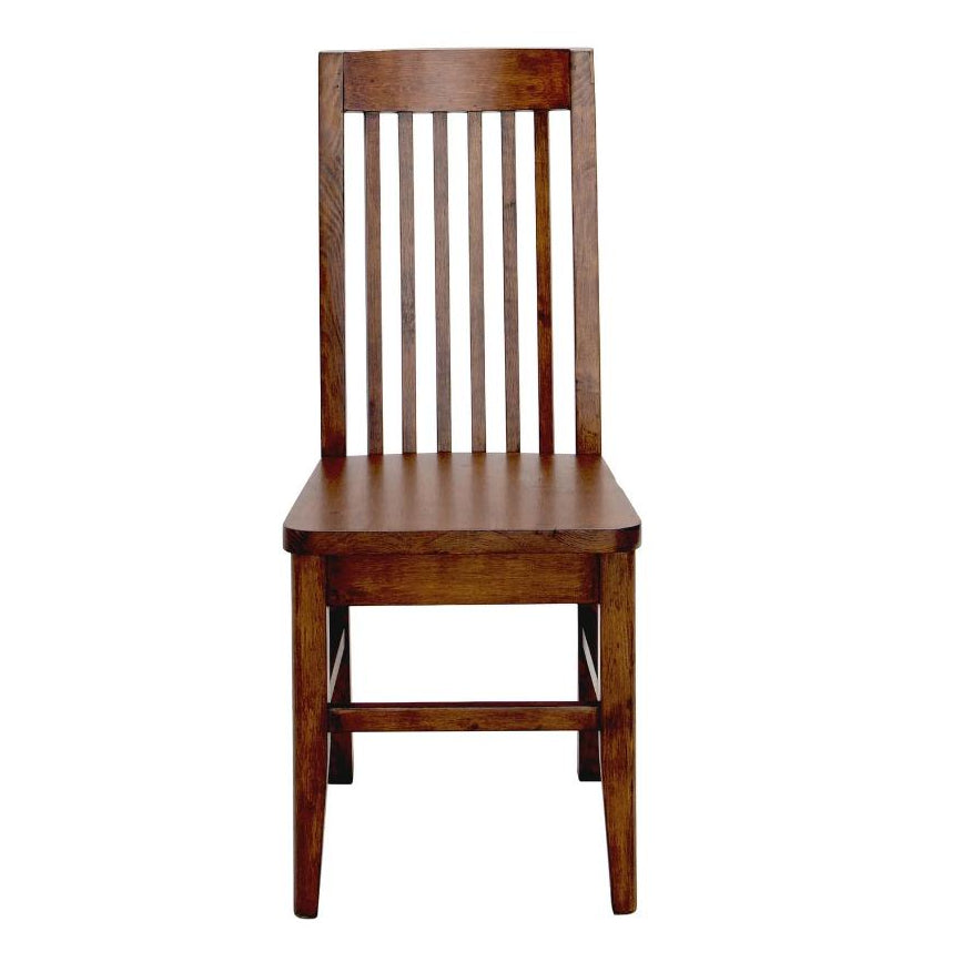 LH Home Irish Coast Slat Back Wooden Dining Chair 2PC