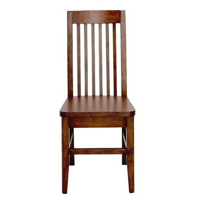 LH Home Irish Coast Slat Back Wooden Dining Chair 2PC