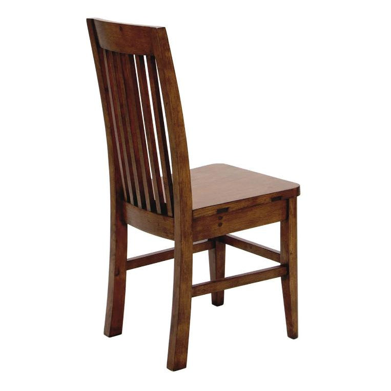 LH Home Irish Coast Slat Back Wooden Dining Chair 2PC