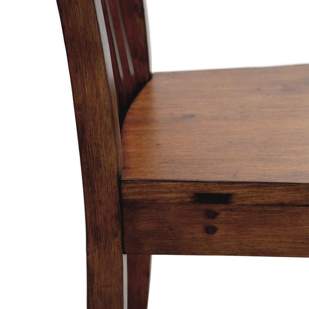 LH Home Irish Coast Slat Back Wooden Dining Chair 2PC