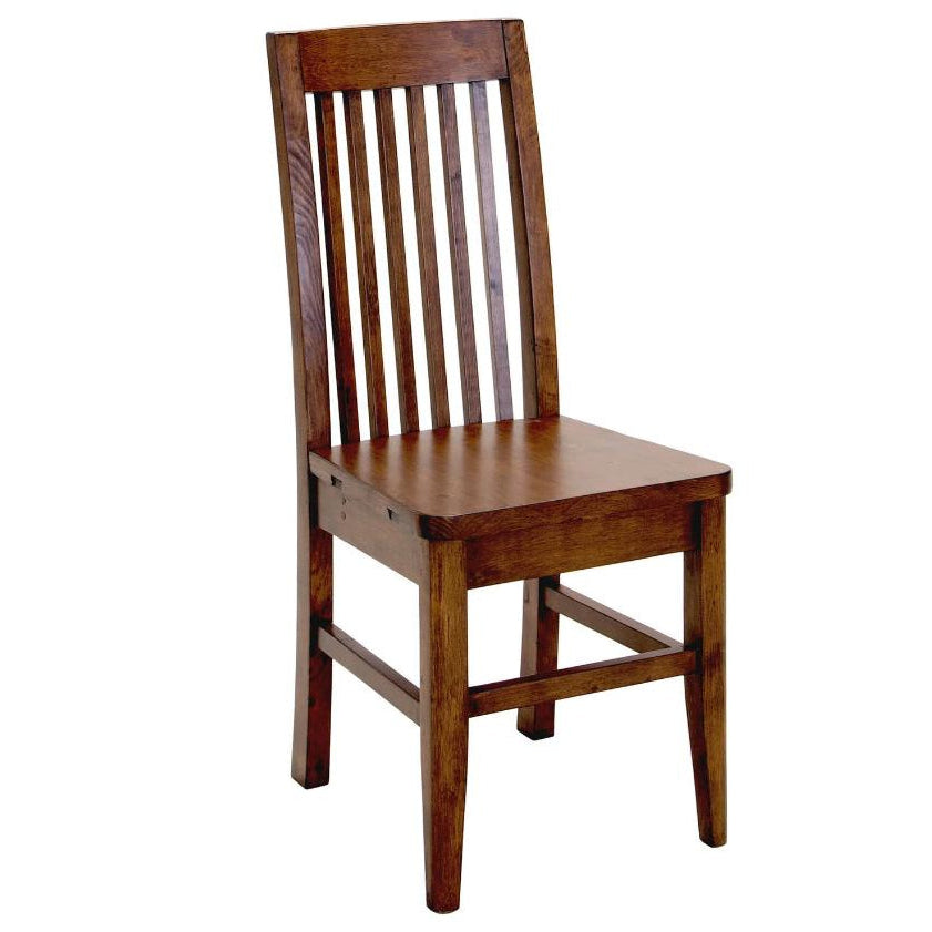 LH Home Irish Coast Slat Back Wooden Dining Chair 2PC