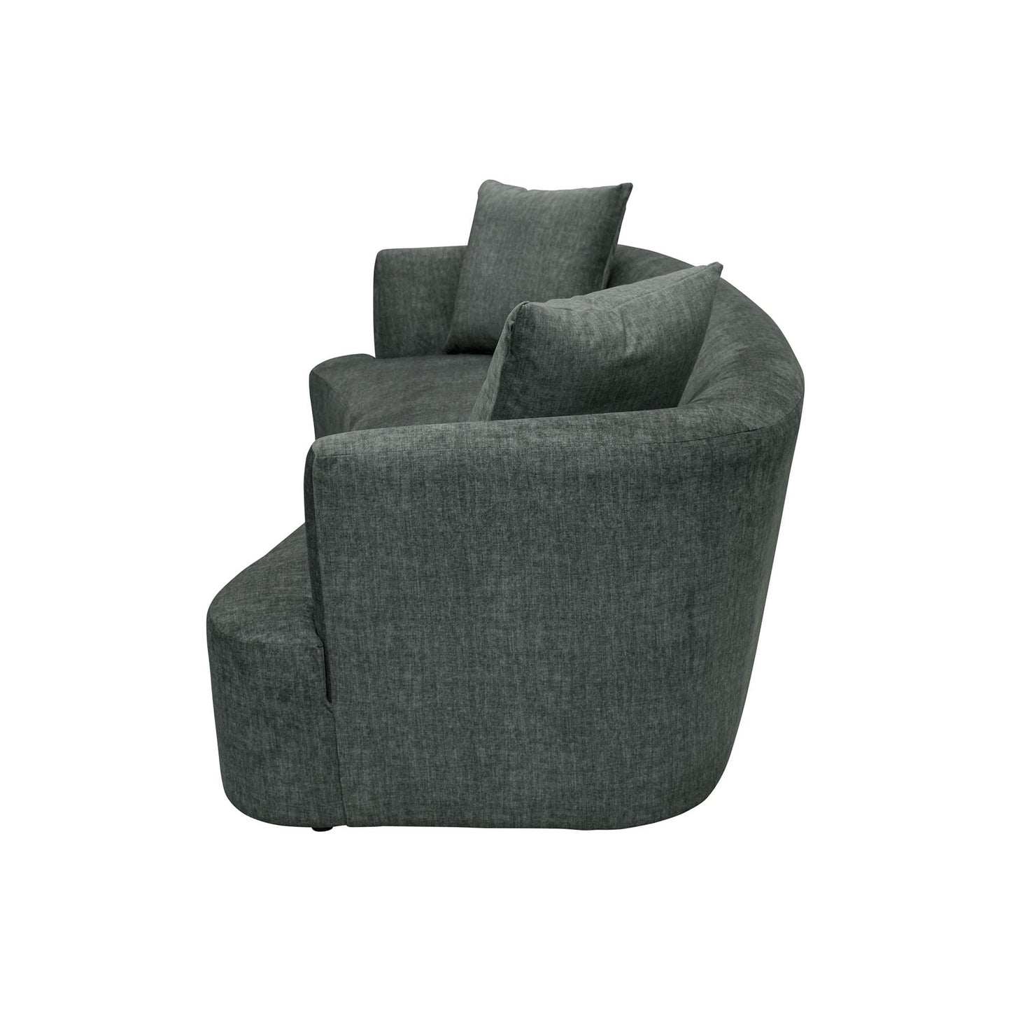 Isabella Dark Grey Fabric Modern Sofa