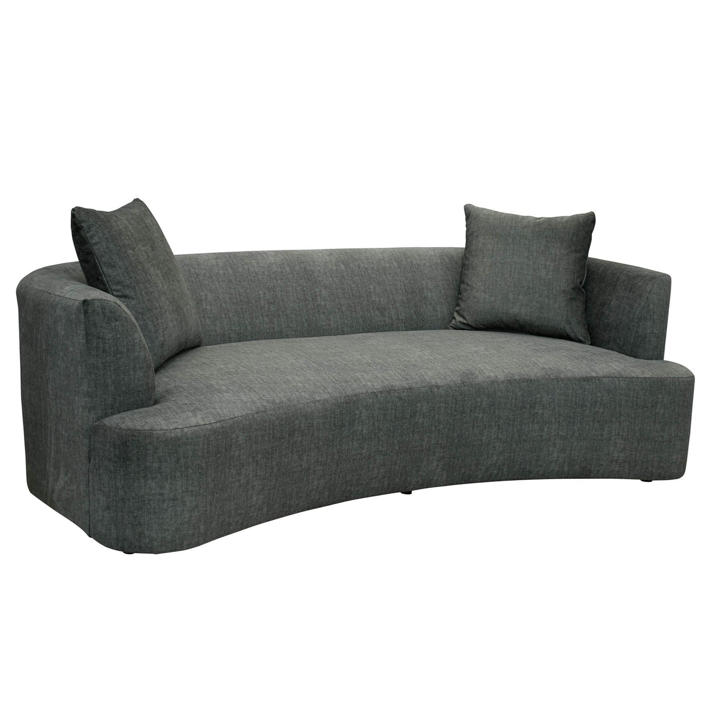 Isabella Dark Grey Fabric Modern Sofa
