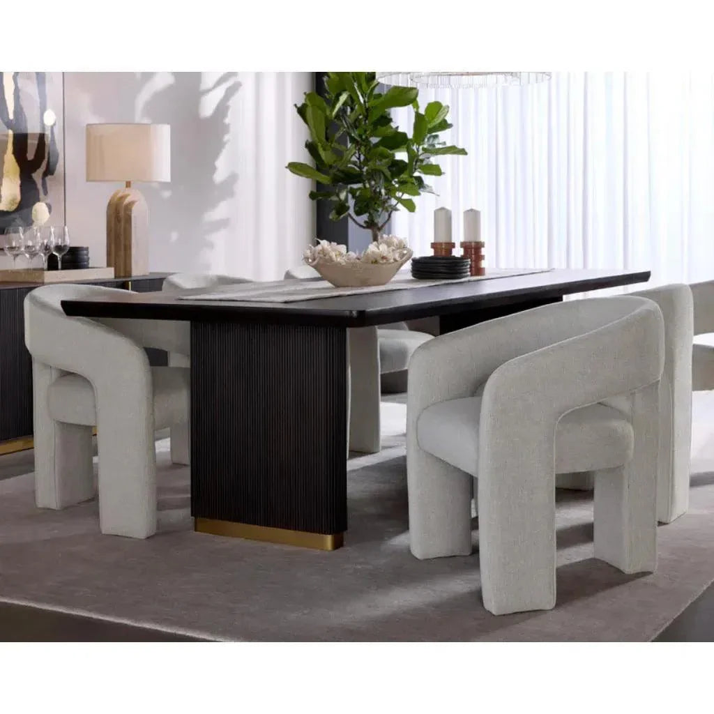 SUNPAN Isidore Fabric Dining Armchair