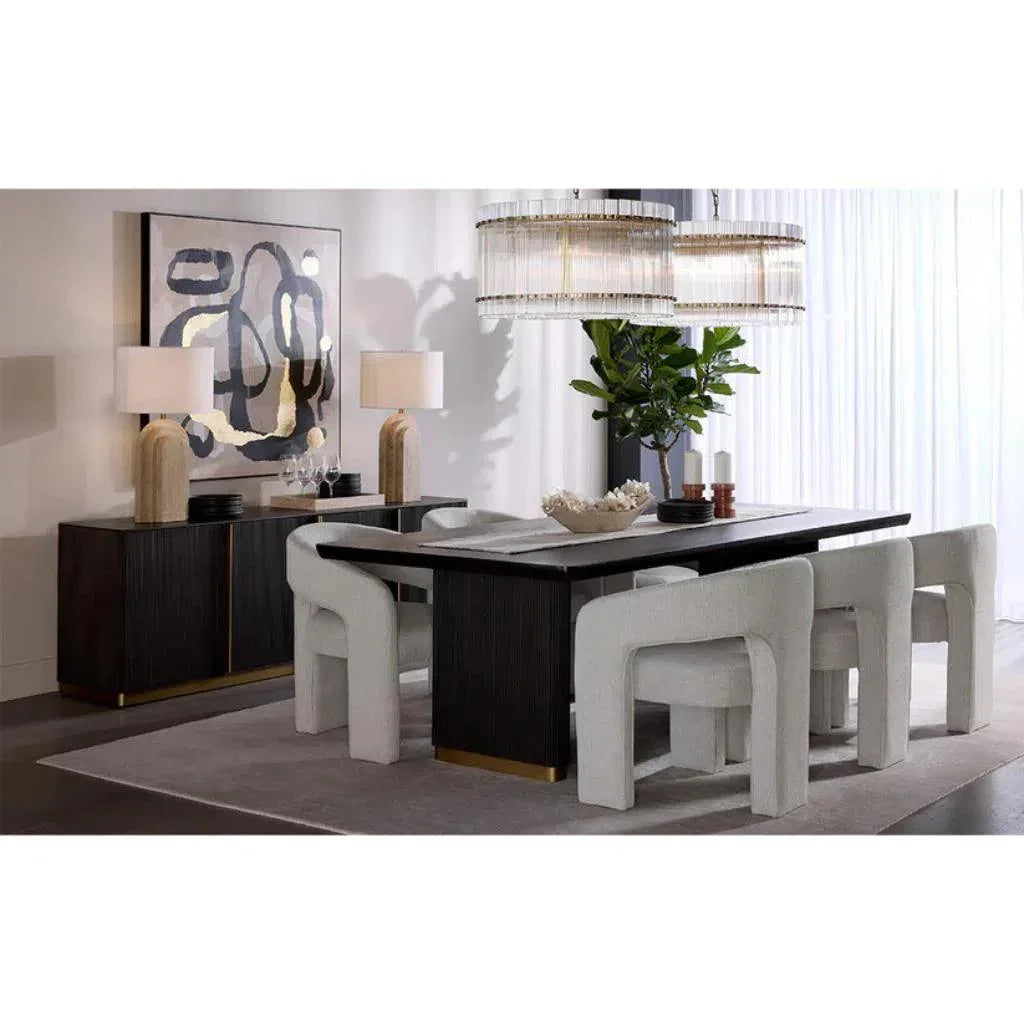 SUNPAN Isidore Fabric Dining Armchair