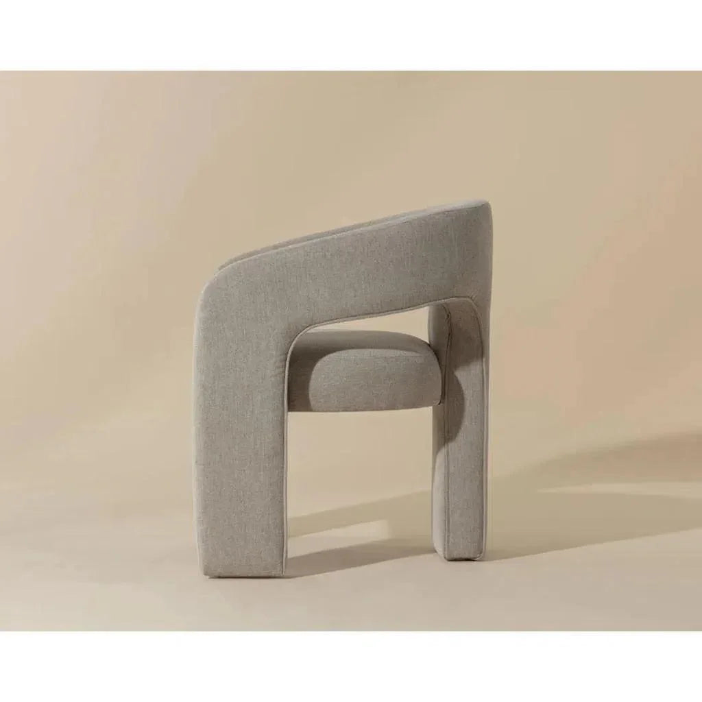 SUNPAN Isidore Fabric Dining Armchair