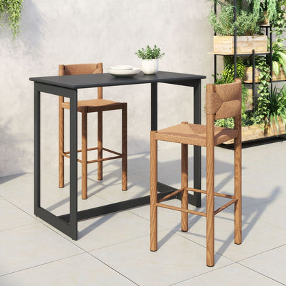 Zuo Modern Iska Aluminum Outdoor Barstool 2PC