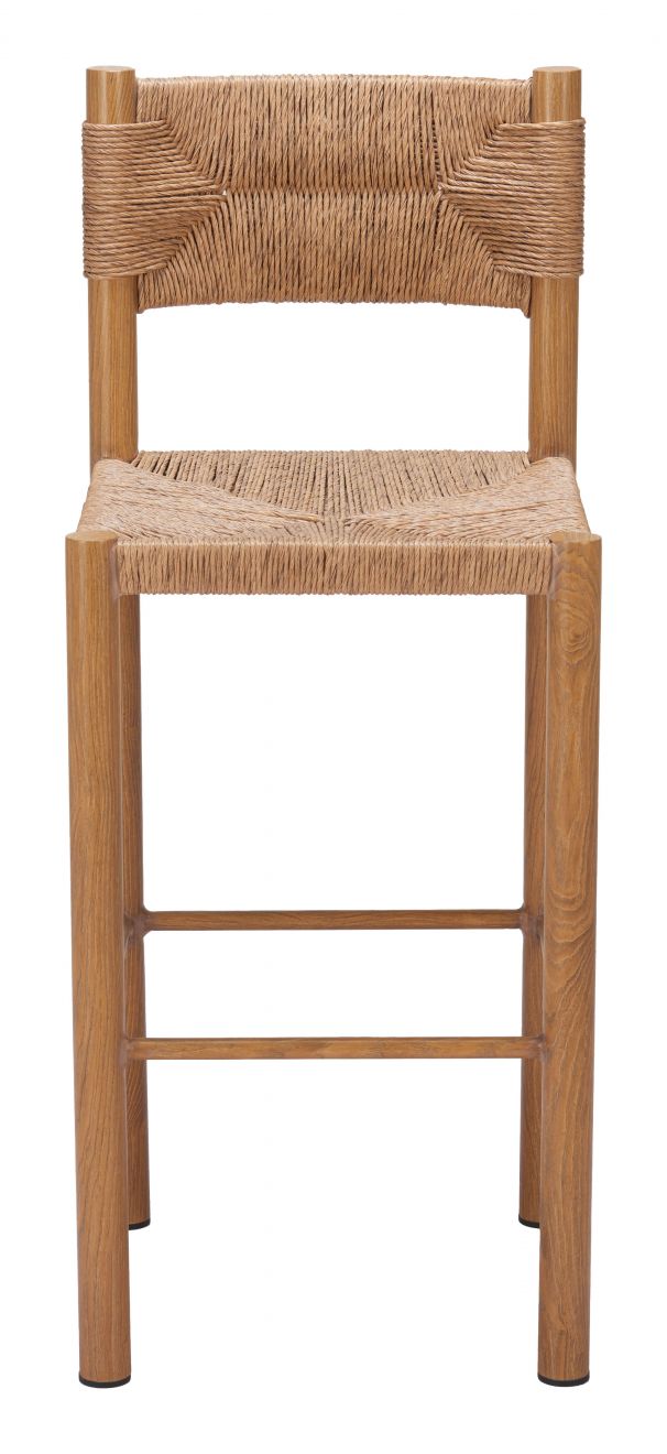 Zuo Modern Iska Aluminum Outdoor Barstool 2PC