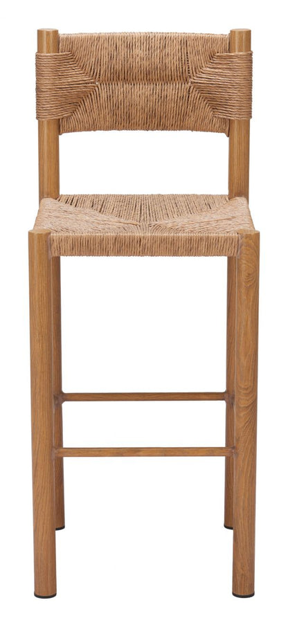 Zuo Modern Iska Aluminum Outdoor Barstool 2PC