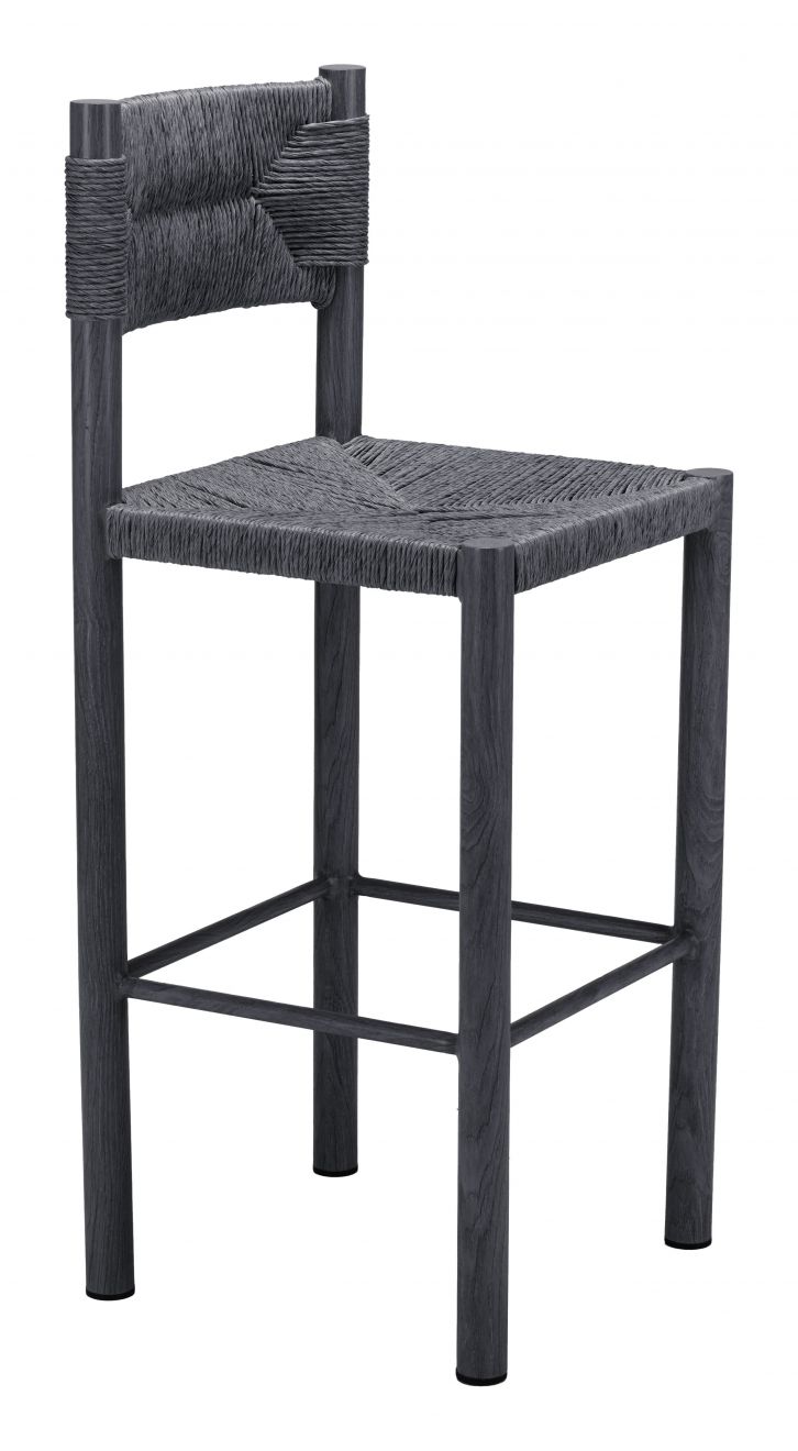Zuo Modern Iska Aluminum Outdoor Barstool 2PC