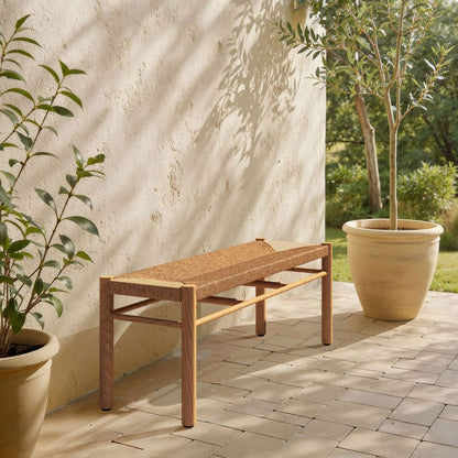 Zuo Modern Iska Aluminum Outdoor Bench