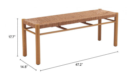 Zuo Modern Iska Aluminum Outdoor Bench