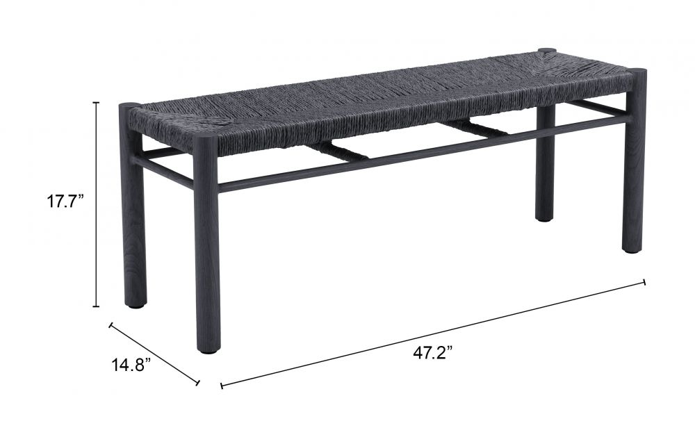 Zuo Modern Iska Aluminum Outdoor Bench