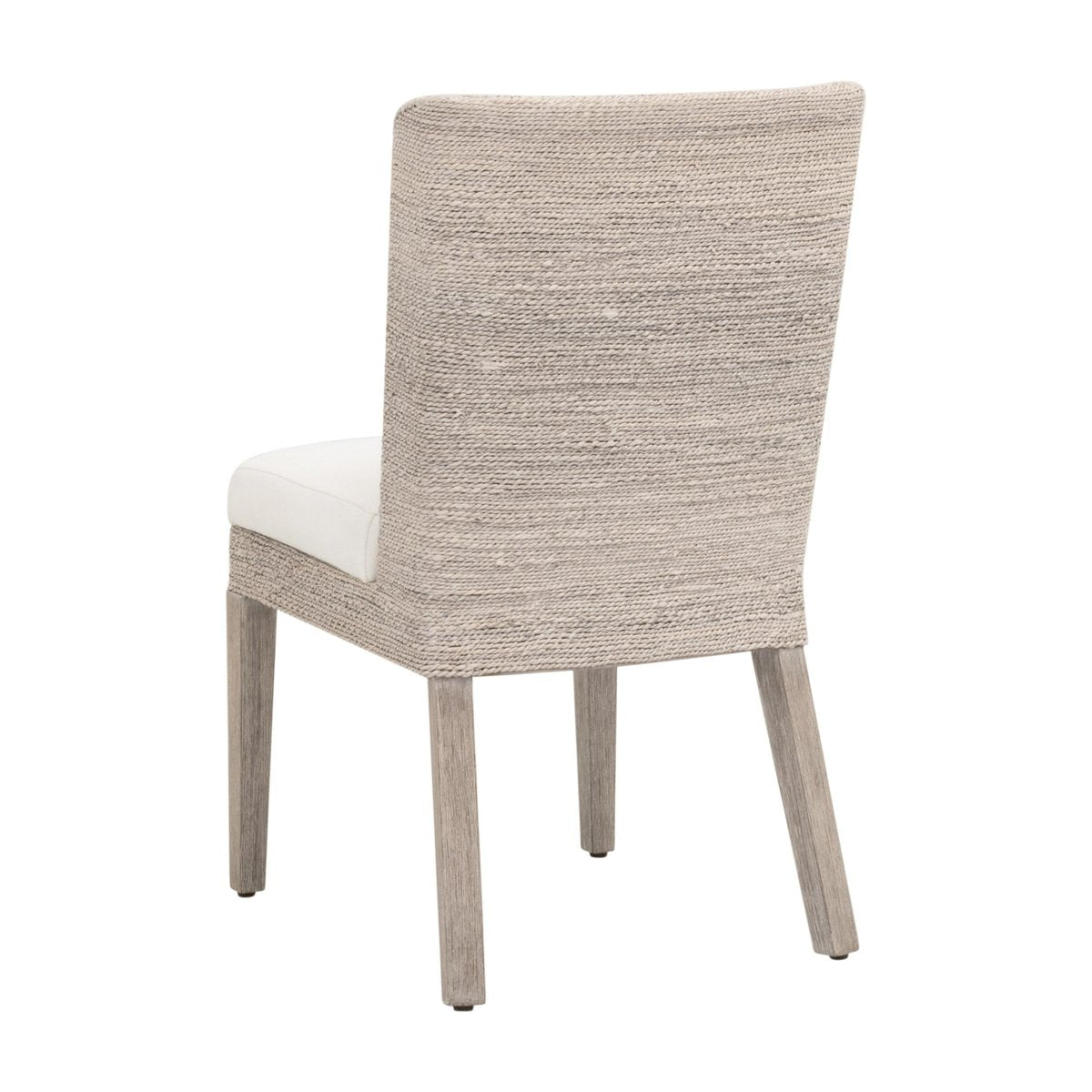 Essentials For Living Isle Handwoven Abaca Rope Armless Dining Chair Set of 2