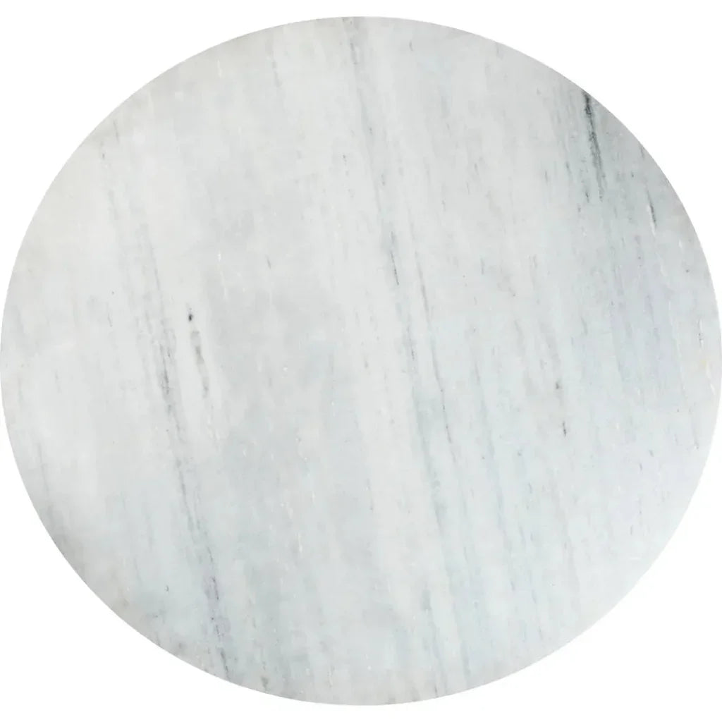 Ithaca Dining Table White & Gold-Dining Tables-Zuo Modern-LOOMLAN