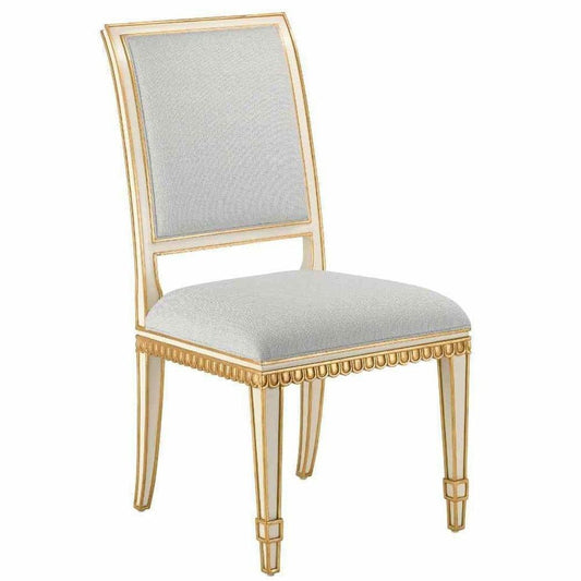 Ivory Armless Dining Accent Chair Ines Mist Ivory Chair Dining Chairs Sideboards and Things By Currey & Co
