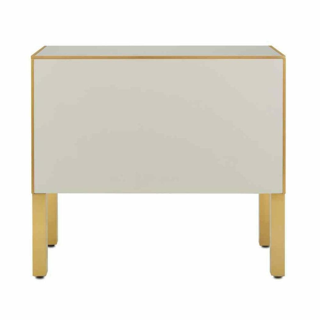 Ivory Satin Brass Arden Ivory Chest Accent Cabinet Accent Cabinets Sideboards and Things By Currey & Co