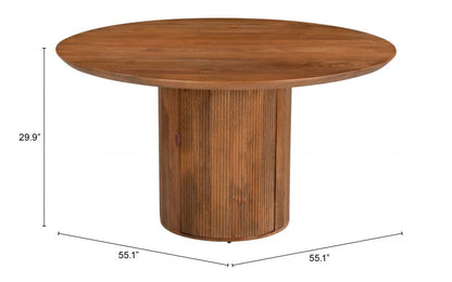 Zuo Modern Izola Wooden Round Dining Table
