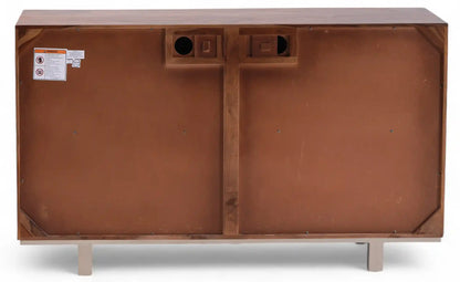 Getson Wooden Brown 4 Door Sideboard