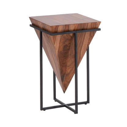 LOOMLAN Elsinra Wooden Square Accent Table