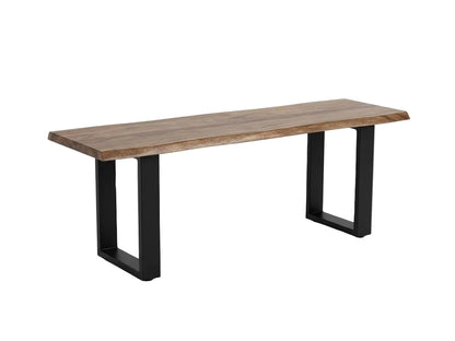 LOOMLAN Maelira Wooden Brown Dining Bench