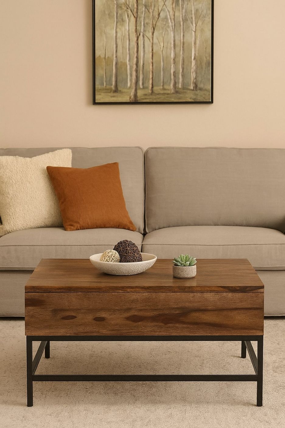 LOOMLAN Standish Lift Top Rectangular Cocktail Table
