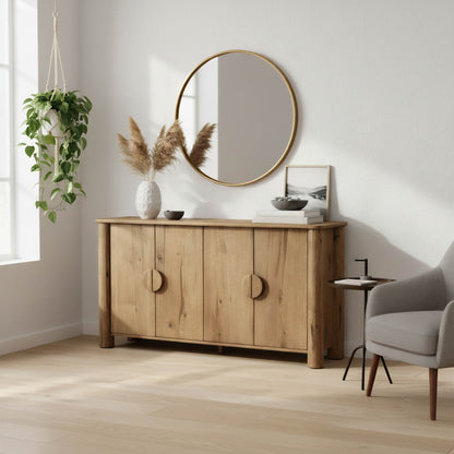 LH Home Jasper Natural Wooden Sideboard