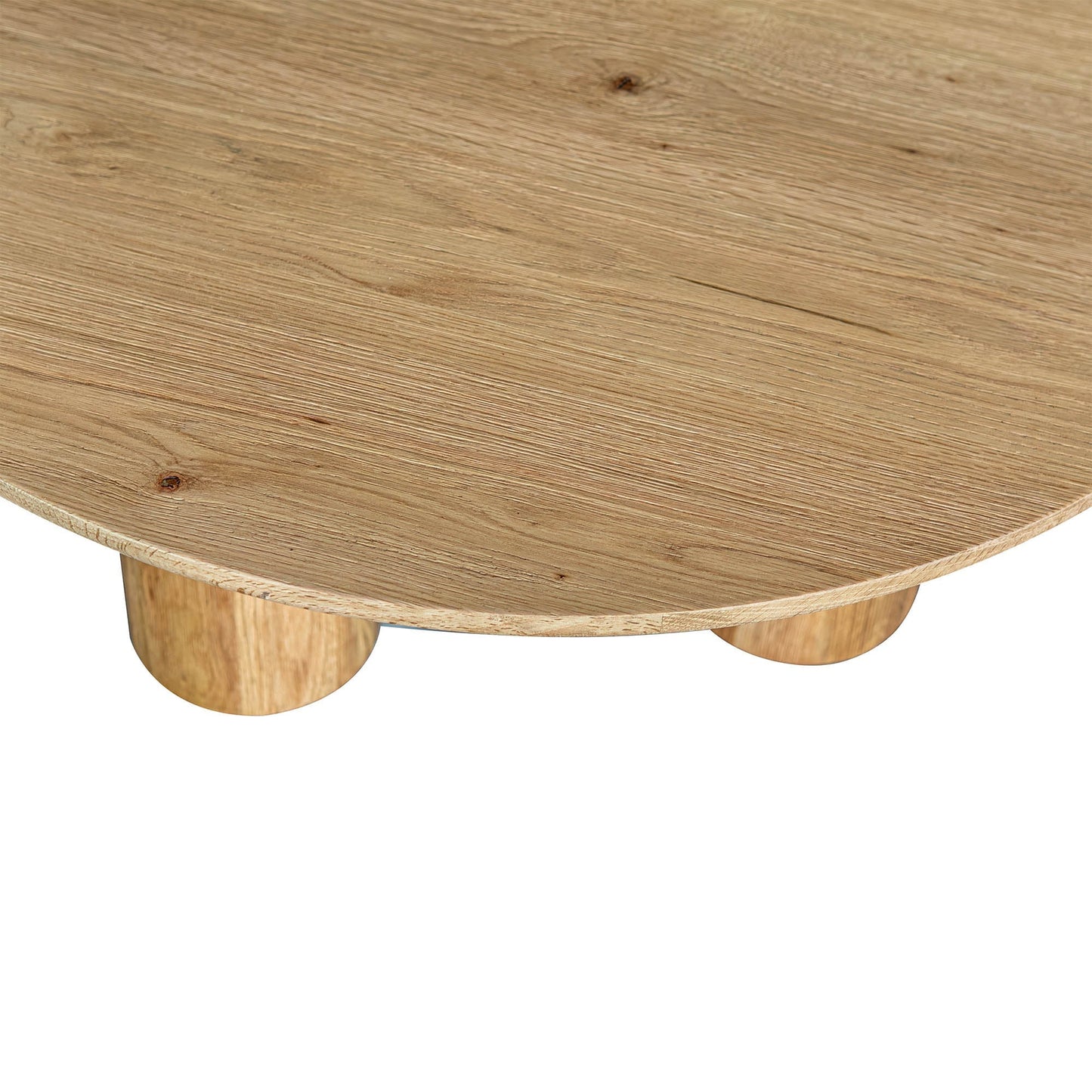 Jasper Wooden Round Coffee Table