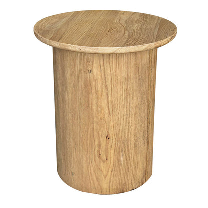 LH Home Jasper Wooden Round Side Table