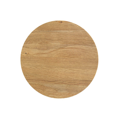 LH Home Jasper Wooden Round Side Table