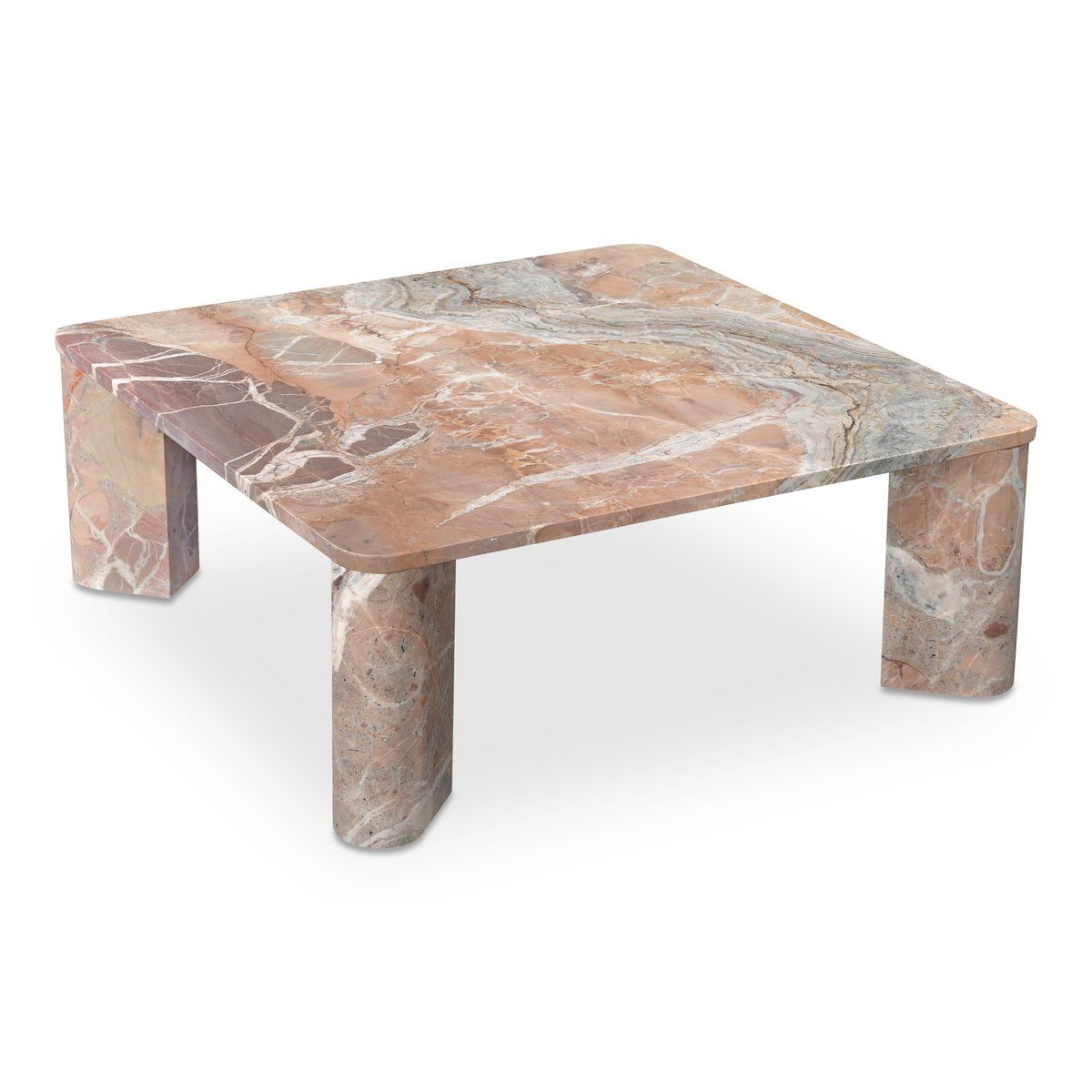 Segment Marble Square Coffee Table