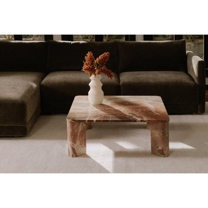 Segment Marble Square Coffee Table