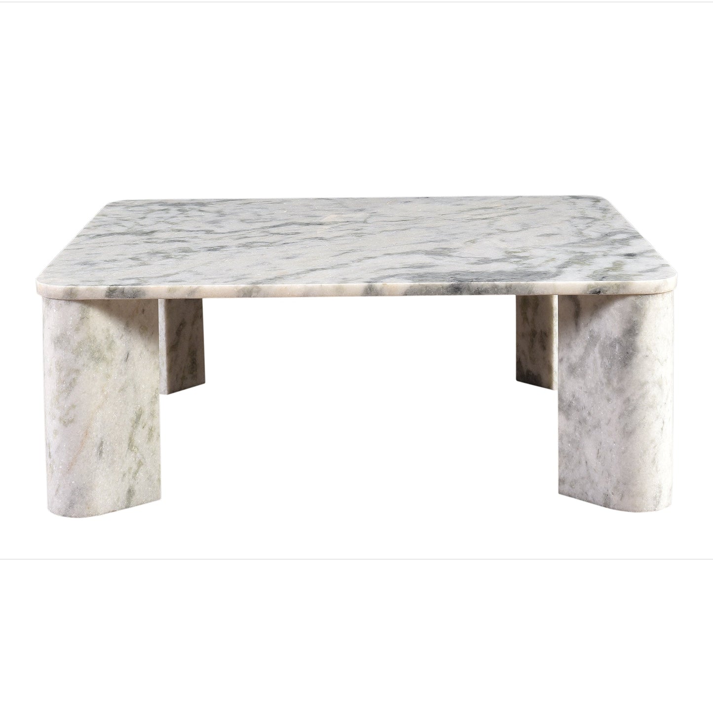 Segment Marble Rectangular Coffee Table