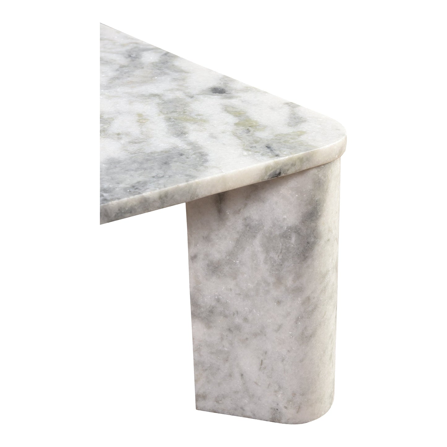 Segment Marble Rectangular Coffee Table