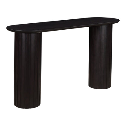 Povera Wood Oval Console Table