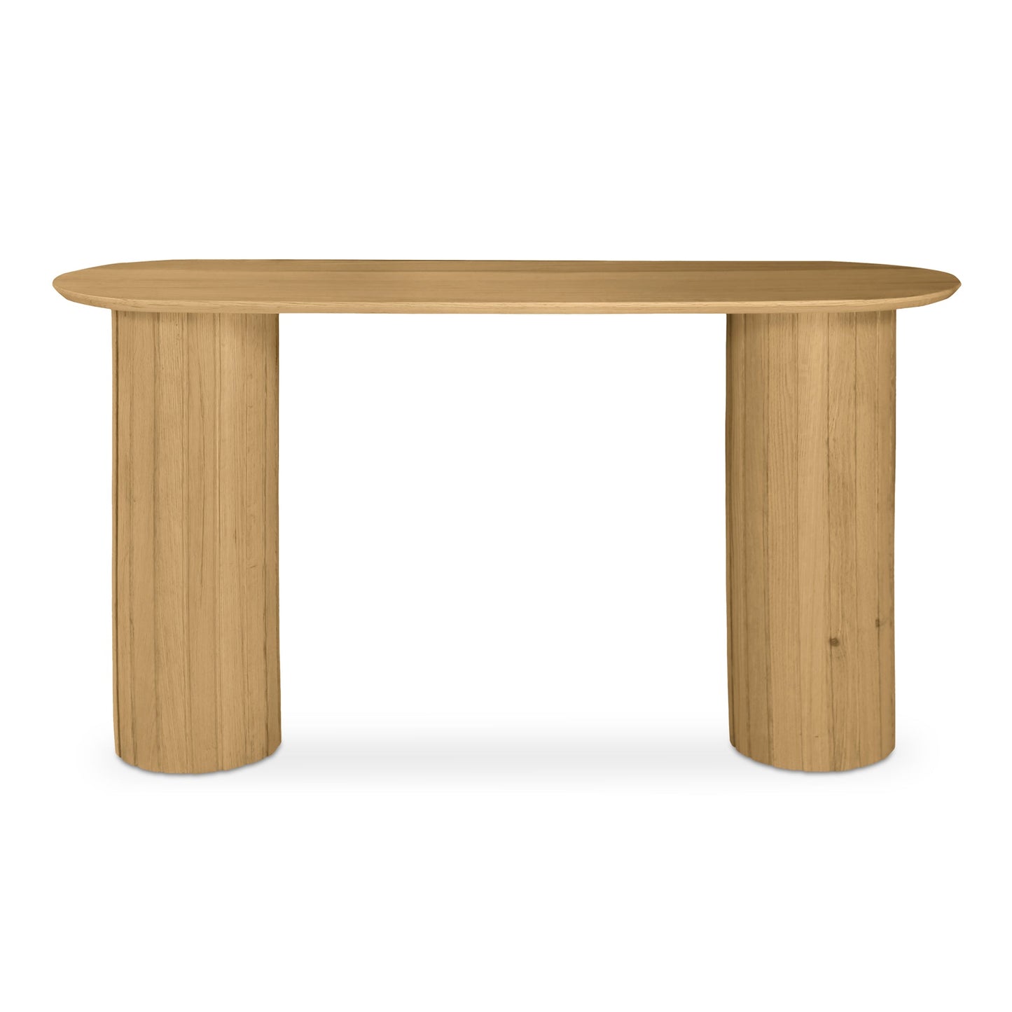 Povera Wood Oval Console Table