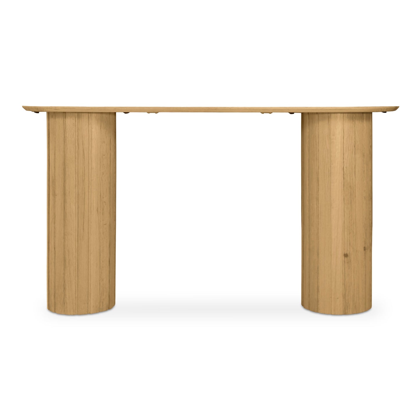 Povera Wood Oval Console Table