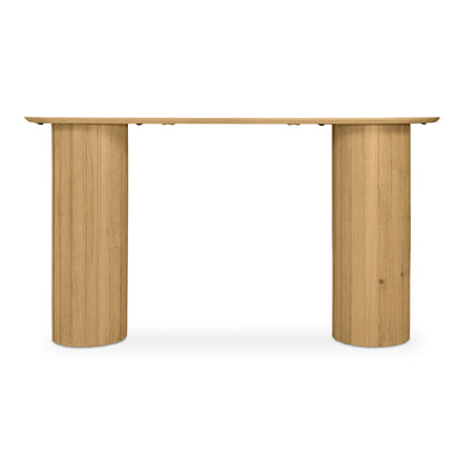 Povera Wood Oval Console Table