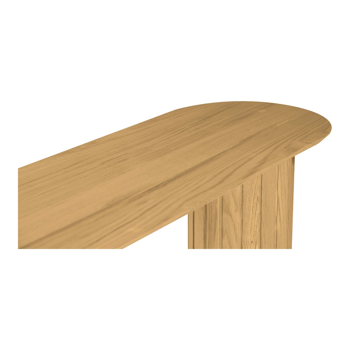 Povera Wood Oval Console Table