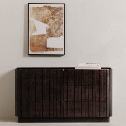 Povera Wood 6 Drawer Dresser