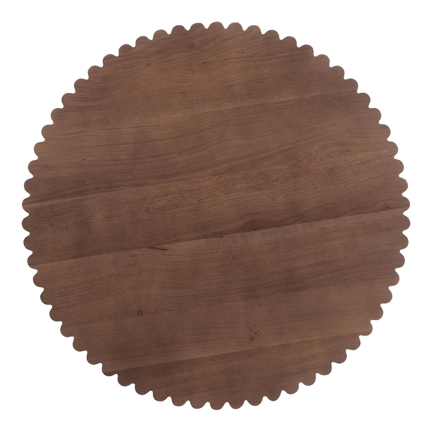 Nomi Wood and Iron Round Brown Cafe Table