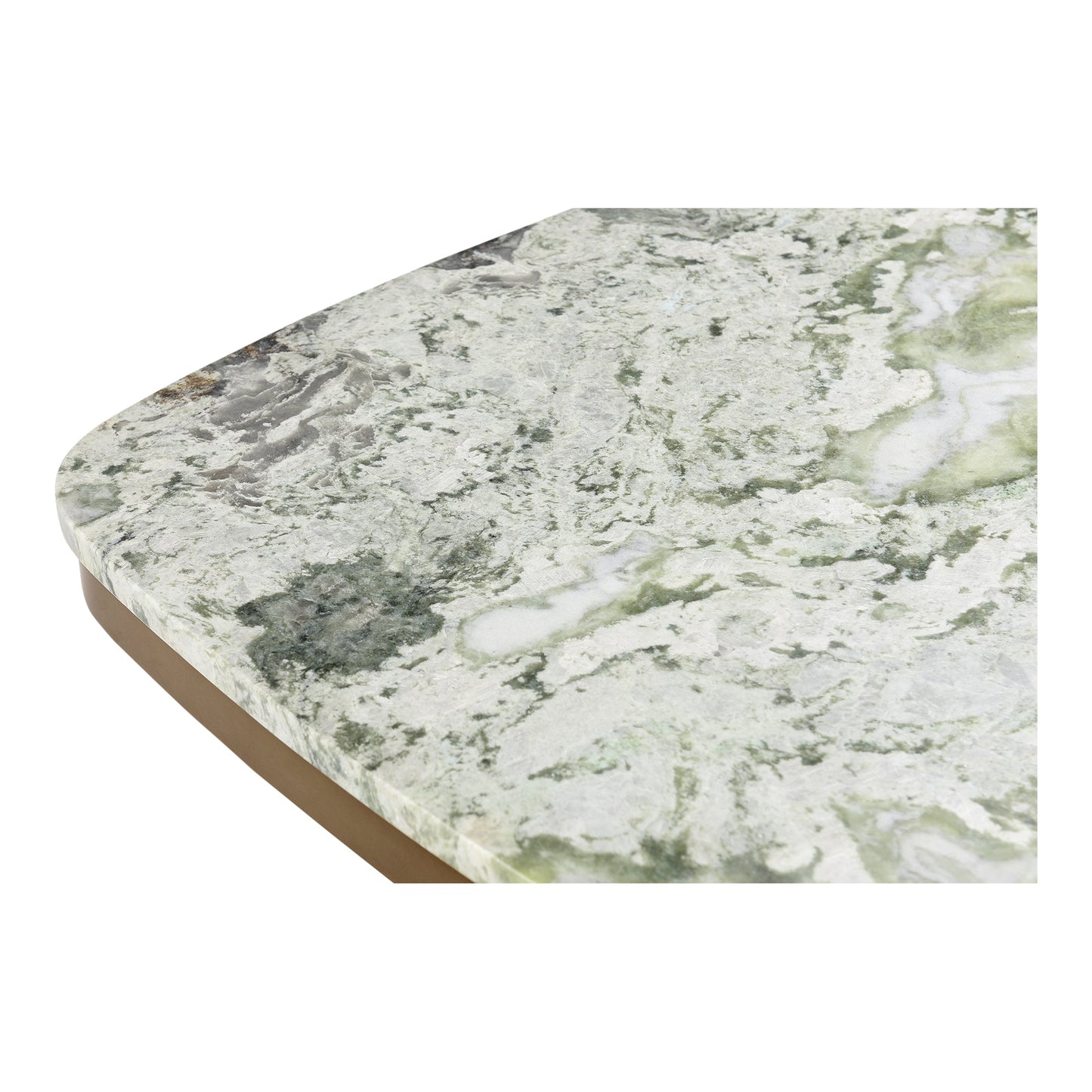 Celeste Green Marble and Iron Square Cafe Table