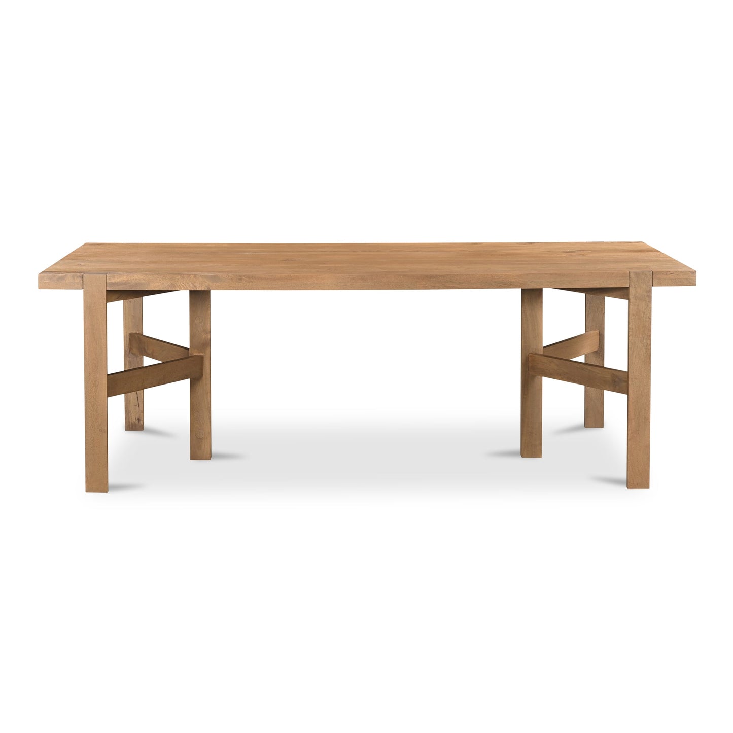 Workshop Natural Mango Wood Rectangular Dining Table