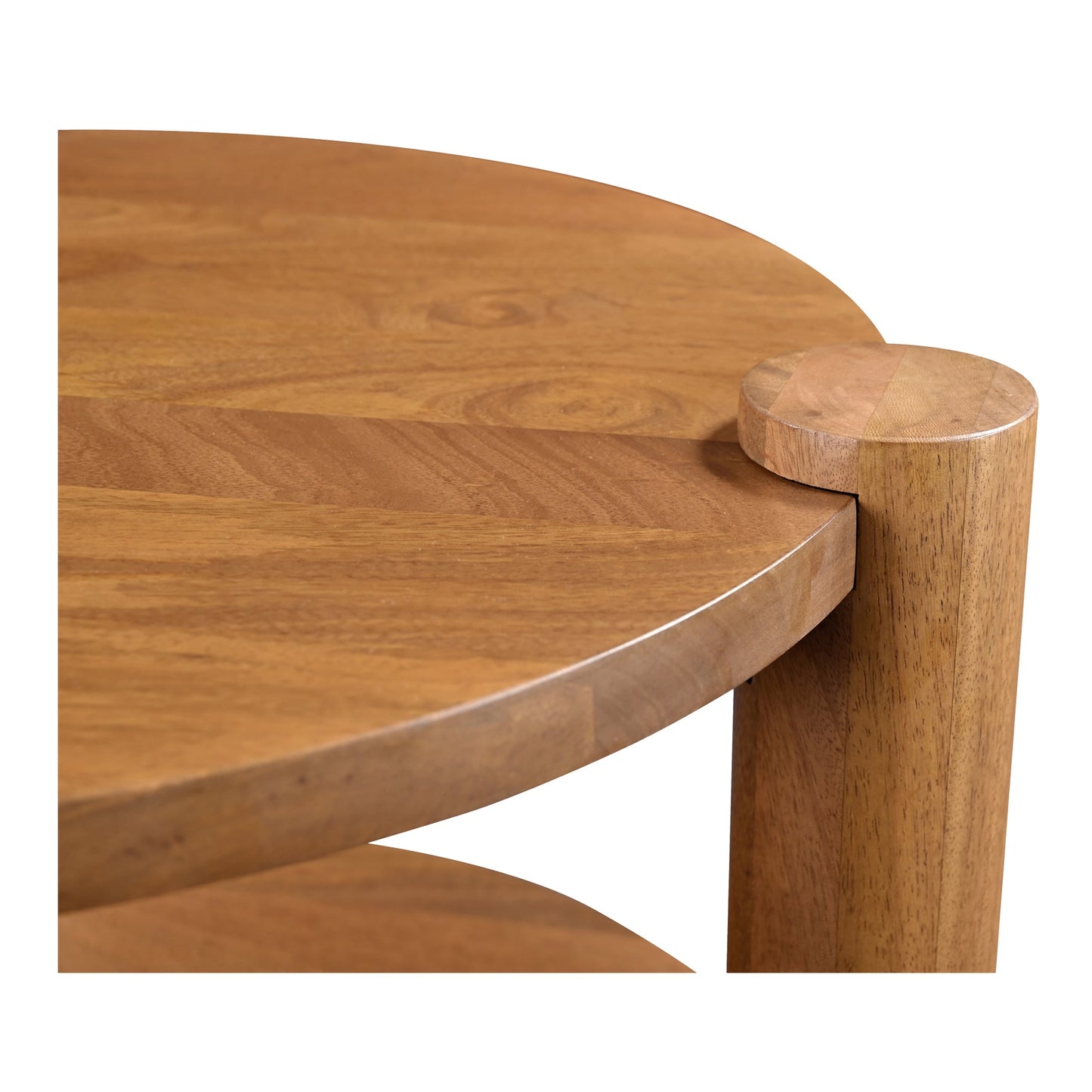 Olsen Natural Solid Mango Wood Round Accent Table