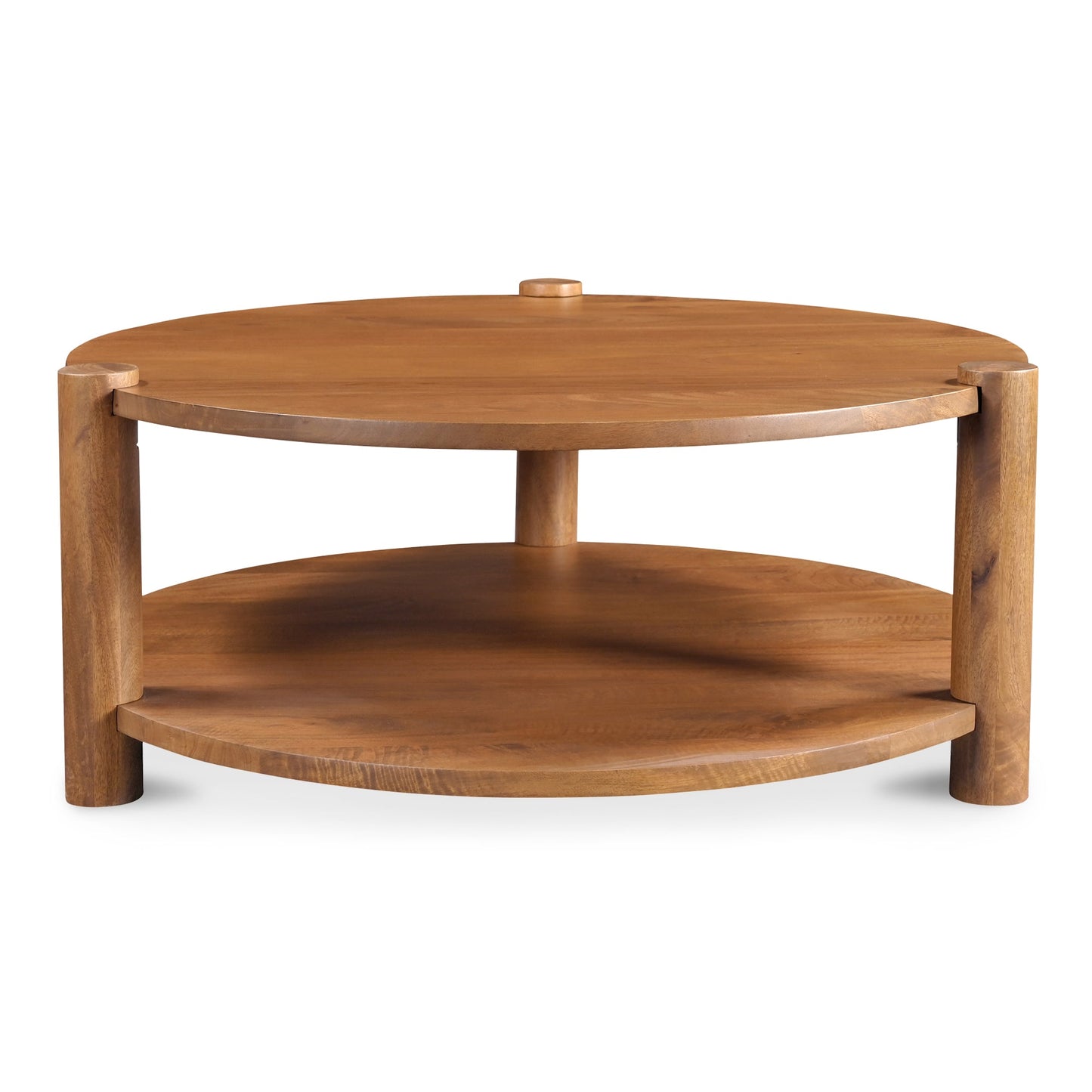 Olsen Natural Solid Mango Wood Round Coffee Table