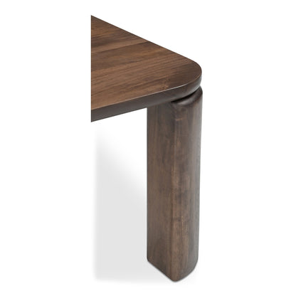 Moe's Home Bailey Deep Brown Mango Wood Nesting Coffee Table