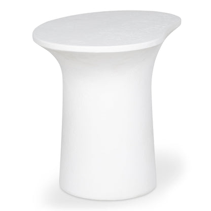 Yumi Concrete Outdoor Geometric Accent Table