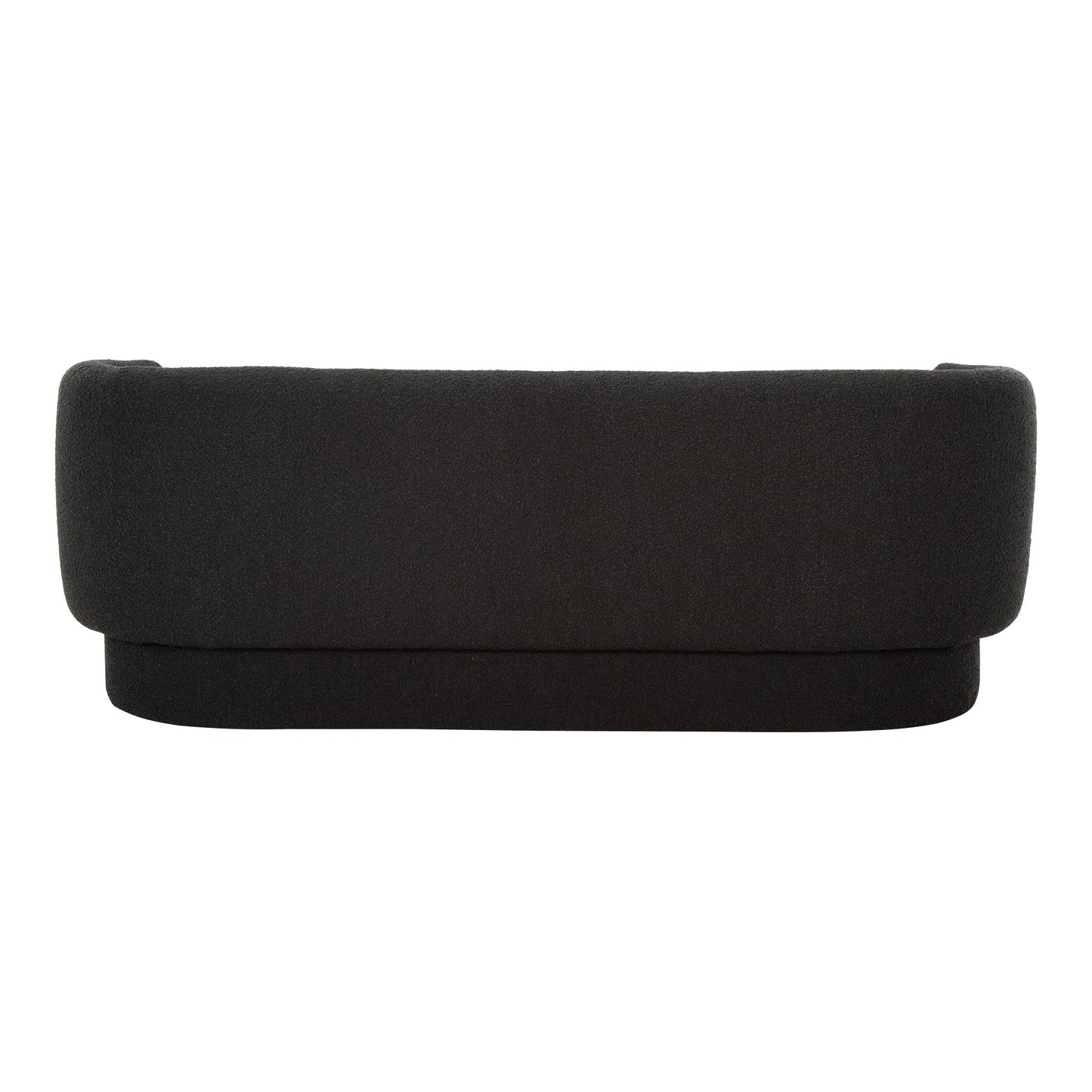 Koba Polyester Upholstered Black Sofa